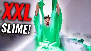 Größten SLIME der WELT in BADEWANNE herstellen!