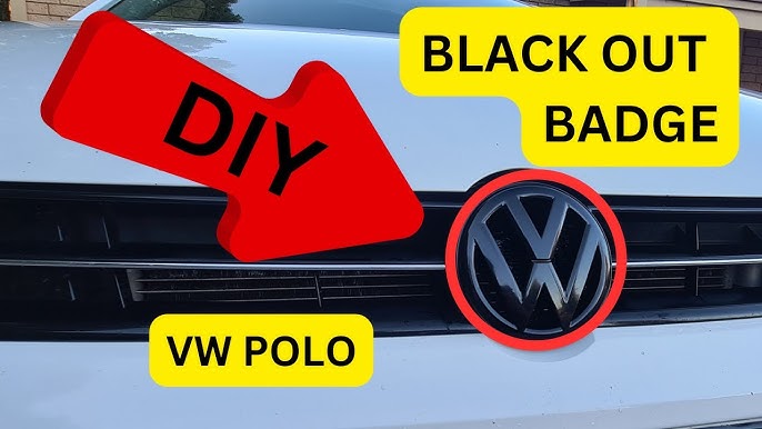 VW Polo 6 VI 2G Front Emblem Schwarz Black Vorne Zeichen Logo AW Beats GTI  ACC