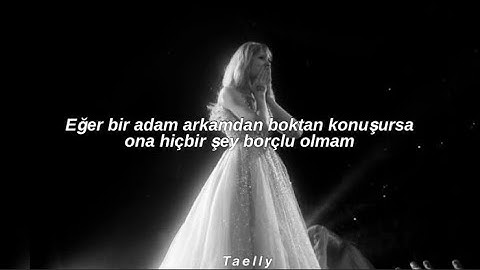 Taylor Swift - I Did Something Bad (Türkçe Çeviri)