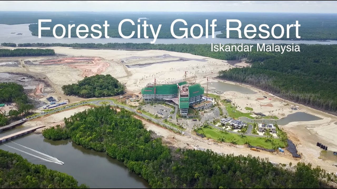 Forest City Golf Resort in Iskandar Malaysia - Progress as 13.11.2017