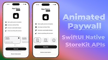 Customized Animated Paywall using Native SwiftUI StoreKit APIs | Custom SubscriptionStoreView |Xcode