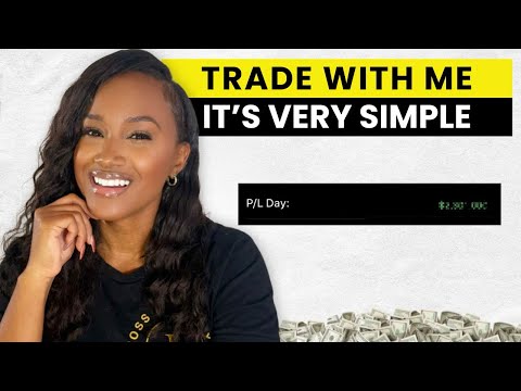 Teacher breaks down how she made $2,300 Trading Options (TRADE WITH ME) Live trade