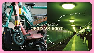 Shooting on 500T VS 250D | Kodak Vision 3 ECN-2 Film Comparison
