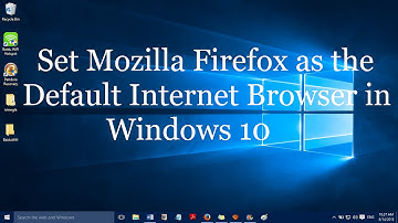 Set Mozilla Firefox as the default browser in Windows 10
