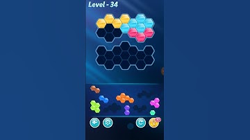Block Hexa Puzzle Rainbow B Level 34 Walkthrough