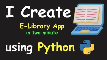 I CREATE E-LIBRARY APP IN 2 MIN USING PYTHON & LEARN PYTHON BY BUILDING SIMPLE PROJECTS