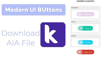 Modern Button UI Design || Kodular Full video tutorial 2020