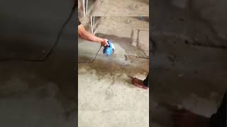 Cutting Concrete By A Small Motor Of A Skilled Craftsman.#Viral #Satisfying
