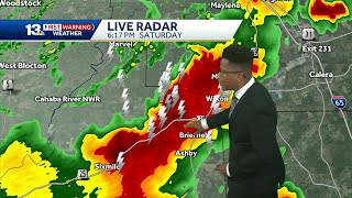 Tracking Storms: Lightning storms drift across Alabama, with 90 degree heat in the weather forecast