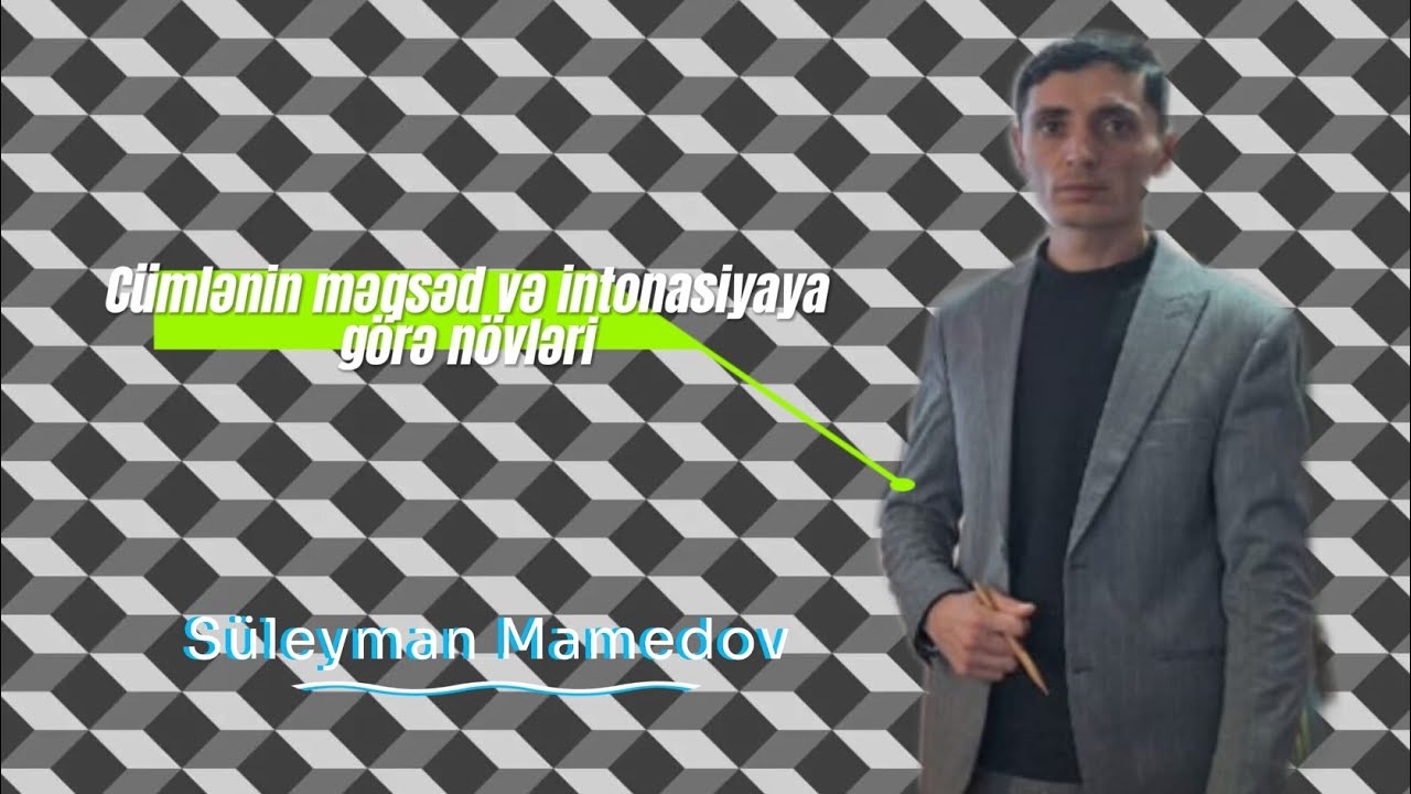 Cümlə.Cümlənin məqsəd və intonasiyaya görə növləri