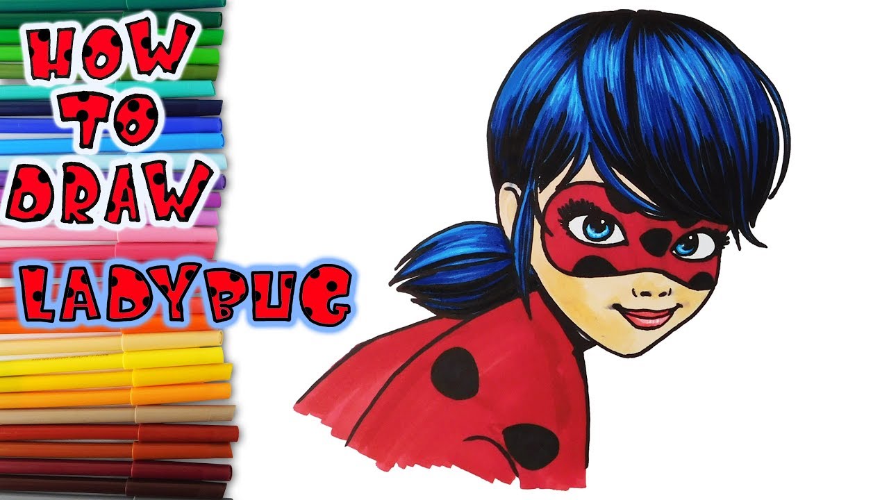 Miraculous - How to Draw Ladybug - learn to draw - drawing lessons