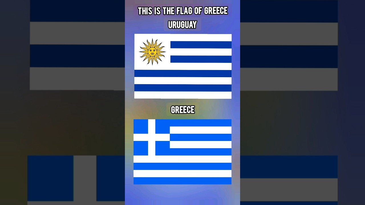 The Flag Of Uruguay Vs The Flag Of Greece 
