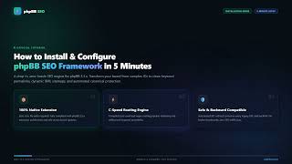 How to Install & Configure phpBB SEO Framework in 5 Minutes | Full Beginner Tutorial