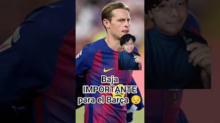 Frenkie De Jong De Baja Hasta Abril  barcelona frenkiedejong lesionado barcelona
