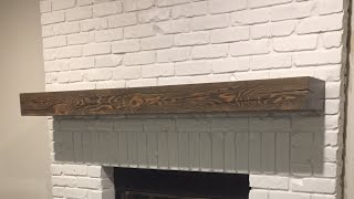 How to Install Fireplace Mantel with Hidden Bracket Adding a bracket and a solid Doug Fir mantel to our freshly painted fireplace. The mantel is installed using a hidden bracket, giving