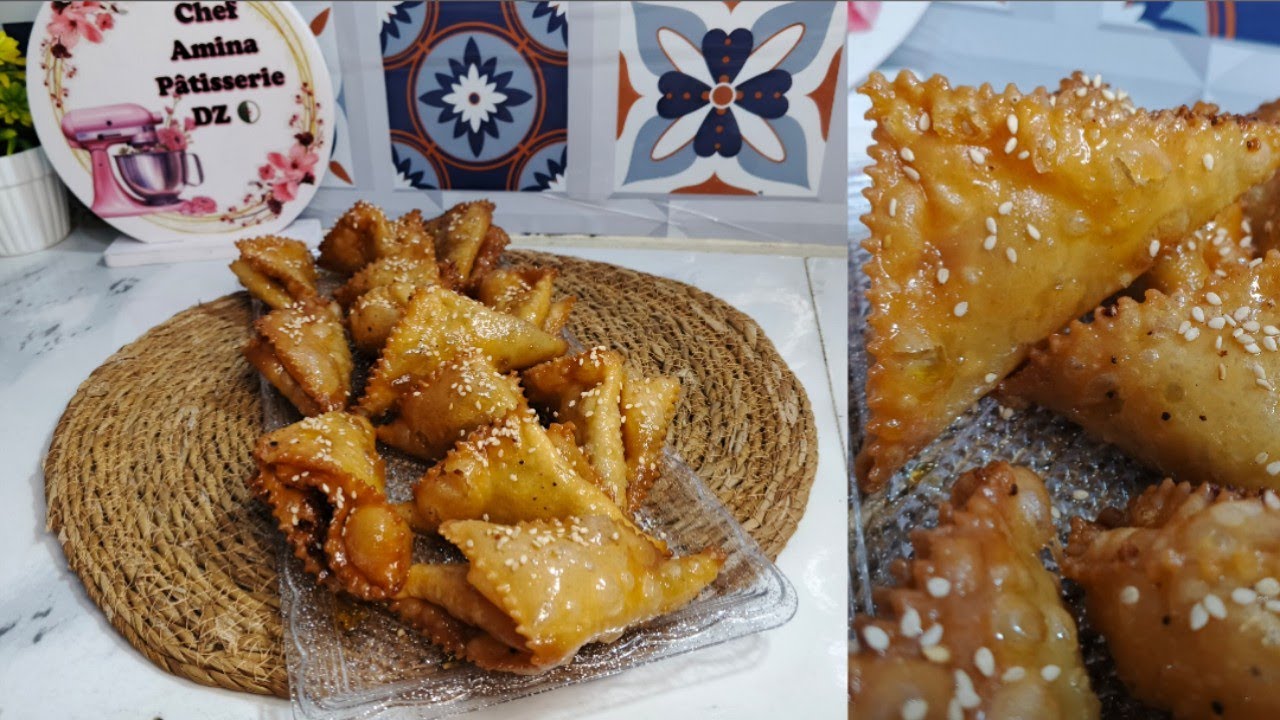 حلاوة رمضان🌙 مع الصامصة الجزائرية خدمتها بوصفتها الأصلية جات منبلة ومقرمشة واش نقولكم 🇩🇿جربوها تهبل