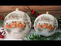 Decoupage Christmas ornaments 🎅 DIY Flat Baubles 🎄 Handmade Crafts Idea