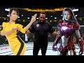 Crazy Fight 🔥🐉Bruce Lee woman vs. Iron Woman - EA Sports UFC 4