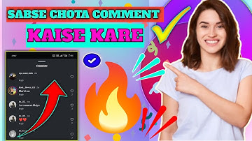 video me sabse chota comment kaisekare how to the video comment invery large #sumotechnicaljee #vi