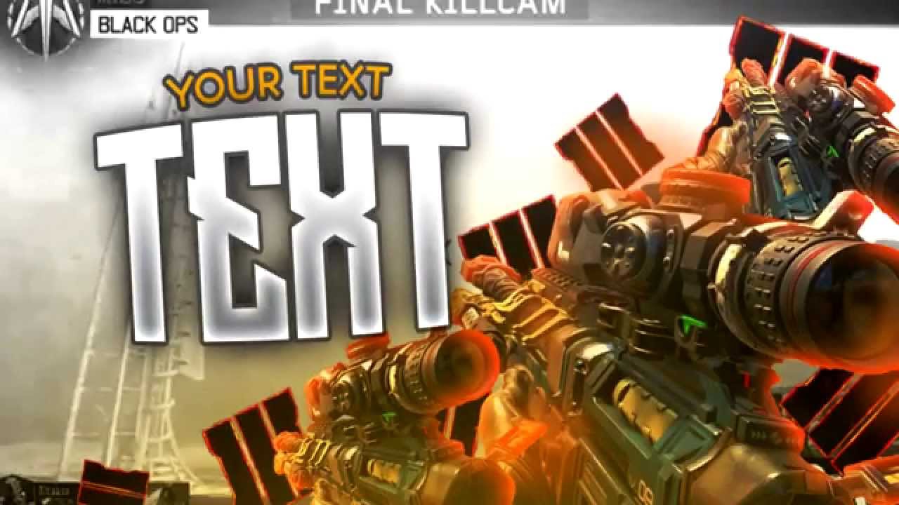 Free Gfx Bo3 Thumbnail Template Call Of Duty Black Ops 3 Youtube