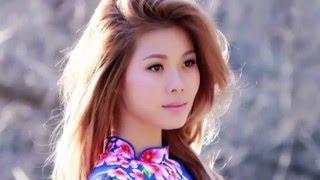 Fresh Spring Natural Makeup Look With Vietnamese Ao Dai