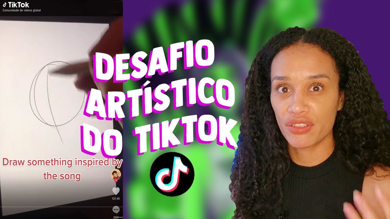Desafio Artístico  do Tik Tok | DESENHEI UMA MÚSICA