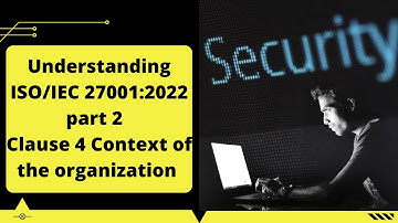 Understanding ISO/IEC 27001:2022 part 2 | Clause 4 Context of the organization