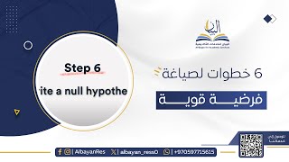 6 خطوات لصياغة فرضية قوية  | 6 Steps to Formulate a STRONG Hypothesis