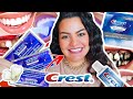 تجربتي مع تبيض الاسنان في المنزل 🔥 قبل و بعد!!! CREST 3D WHITE STRIPS