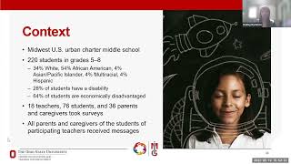 Text Message Initiatives for Parent Engagement: Communication with Middle School Staff and Families