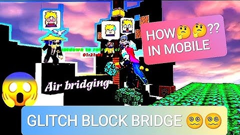 GLITCH BLOCK BRIDGE/ HOW DO AIR BRIDGING🤔🤔 // FAST BRIDGING IN MOBILE # SKYBLOCK BLOCKMAN GO