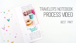 Traveler's Notebook Layout // Best Part // Citrus Twist