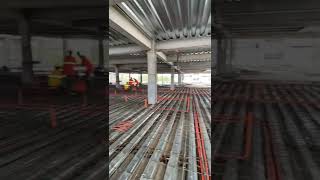 Steel Deck Installation #shorts