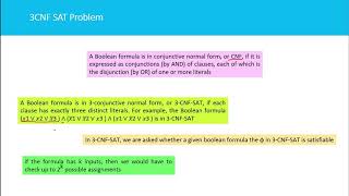 3CNF SAT Problem is NP complete