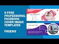 Freebie | 5 Free Facebook Cover Templates / PSD File