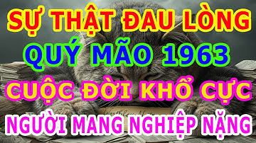 SỰ THẬT ĐAU LÒNG QUÝ MÃO 1963 –Cuộc Đời Khổ Vì Có Căn Trả Nghiệp, Nhưng Hậu Vận Là...