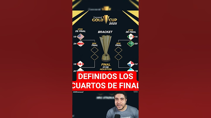 🔥 ASÍ SE JUGARÁN los CUARTOS DE FINAL de la COPA ORO 2025. #copaoro #concacaf #seleccionmexicana