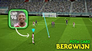 Review 96 Rated Bergwijn Potw Card - efootball 2024 mobile