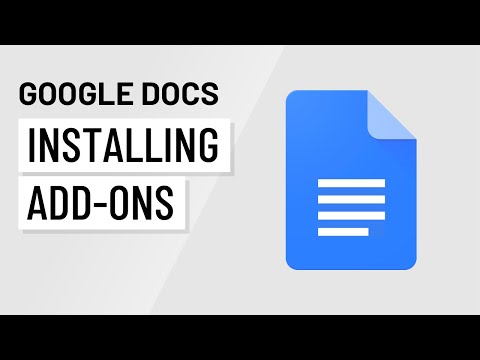 Google Docs: Installing Add-ons