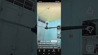 Black Colour Fan Yellow Rope Attach Down Test⬛🌀⚡⚙️#funny #ceilingfan #shortvideos #shorts #fan#fyp.