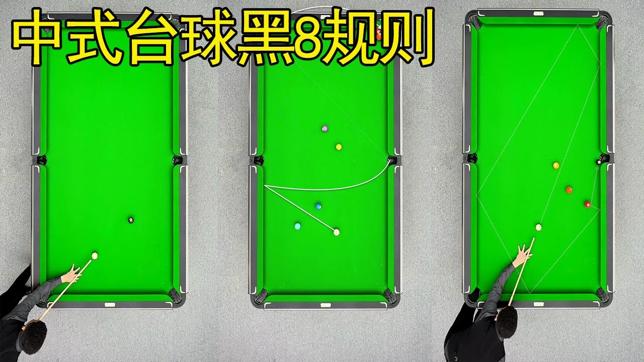 Chinese Billiards Black 8 Rules【Zhang Zhenhui Billiards Teaching】 - YouTube