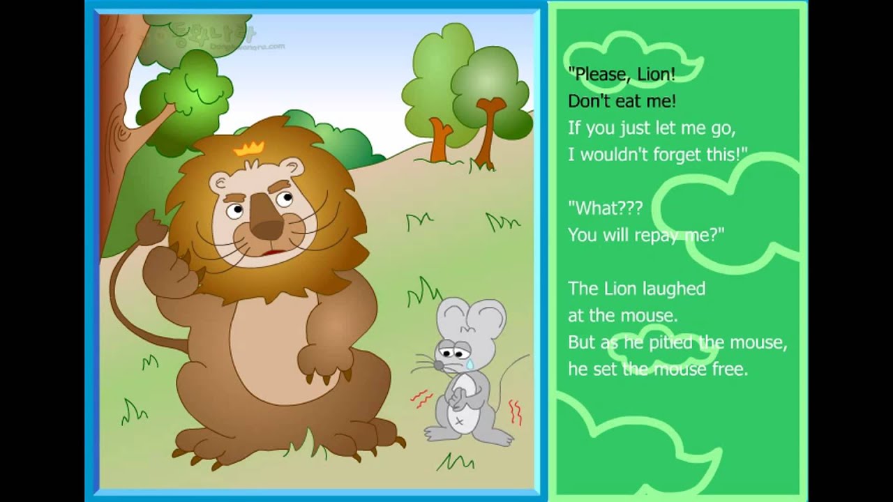 A Lion and a mouse