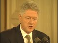 President Clinton at a Press Conference (1998)