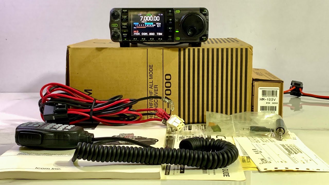 💢iCom IC-7000 Allband 110/65/60W Dusbuk Komplit💢 - YouTube