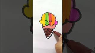 icecream colour drawing @Jignamungara7