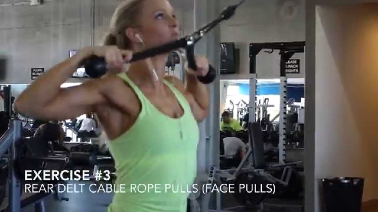 Shoulder Delts Workout NPC Bikini Competitor Workout YouTube