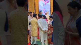 Mukesh Ambani And Akash Ambani Along With Guests During Anant Ambani Radhika Merchant Wedding
