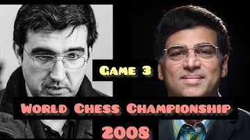 Vladimir Kramnik Vs Vishy Anand | World Chess Championship 2008 | Game 3/4