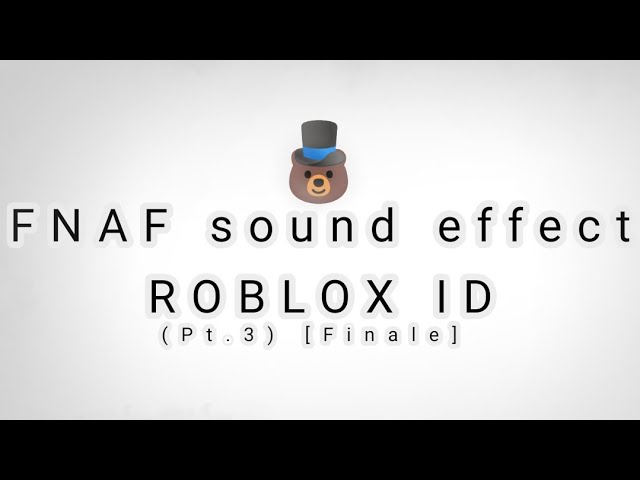 id de musica de fnaf para roblox