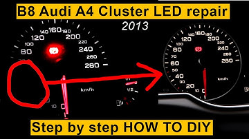 HOW TO repair 2013 Audi A4 B8 Cluster Speedometer LED backlight DIY Video | Plus bad jokes